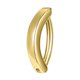 thumbnail image 2 of Belly Piercing Hoop Belly Button Anillos Accesorios Curved 14G Barbell Fashion 10mm Bisagras Navel Mujeres Hombres Joyería del cuerpo Dorado Sunnimix Aro Piercing Vientre, 2 of 8