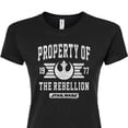 thumbnail image 3 of Star Wars - Property Of Rebellion - Juniors Fitted Tee, 3 of 5