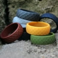 thumbnail image 3 of DESIGNICE Silicone Rings for Him,Subtle Texture Rubber Rings Men,Delicate Touch Men Silicone Wedding Bands,Gray, 3 of 4