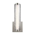 thumbnail image 1 of Feiss Cutler LED Bathroom Wall Sconce in Satin Nickel with Crackle Glass, 1 of 2