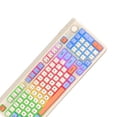 thumbnail image 2 of Teclado Luminoso K82 RGB para PC Tableta Desktop Rojo, 2 of 6