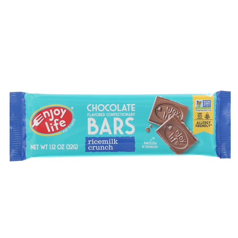 Enjoy Life Foods, Chocolate Flavored Confectionary Bars, Ricemilk