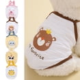 thumbnail image 2 of Delicate Edge Dog Vest - Soft Breathable Cotton - Sleeveless Cartoon Bear Pattern - Daily Wear, 2 of 8
