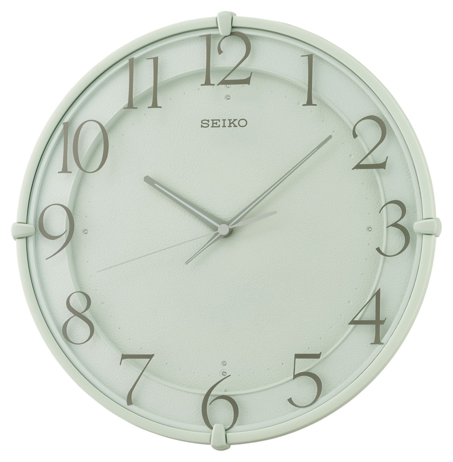 Seiko Modern Black White Metallic Second Hand Wall Clock QXA520KLH 