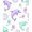 Purple, Pattern 1, variant on ODIKA 4' x 6' Machine Washable Non-Slip Area Rug, Whimsical Star High Traffic Rug, Turquoise, 724064