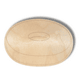 thumbnail image 2 of Unfinished Wood Etched Bagel Shape 6" / 1/8", 2 of 2