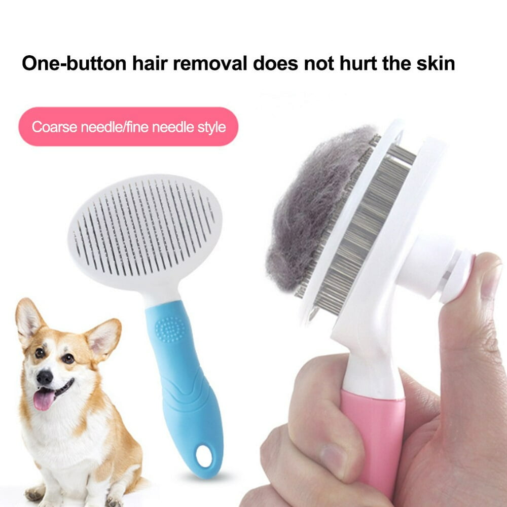 Cat Brush, Self Cleaning Slicker Brushes for Shedding and Grooming