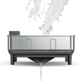 thumbnail image 4 of simplehuman Compact Kitchen Dish Drying Rack, Fingerprint-Proof Stainless Steel Frame, Grey Plastic, 4 of 7
