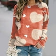 thumbnail image 1 of Meichang Sweatshirts à Col Rond pour Femmes, Sweatshirts de la Saint-Valentin, Sweatshirts Graphiques Cœur d'Amour Doux, Pull à Manches Longues Décontracté, Cadeaux de la Saint-Valentin, 1 of 5