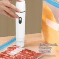 thumbnail image 2 of Electric Air Pump Portable Handheld Rechargeable Vacuum Sealer Machine Vacuum Air Pump,for Food Storage (white), 2 of 5