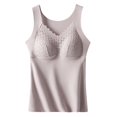 thumbnail image 2 of Tank Tops for Women Shapewear Tank Tops Sleeveless Lace Camisole Thermal Underwear Tummy Tank Tops with Built in Bra, 2 of 6