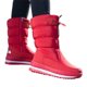 thumbnail image 5 of Botines Antideslizantes para Exteriores Mujer Botas Con Plataforma Forradas Piel Al Hasta Media Pantorrilla (37) Rojo, 5 of 8