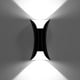 thumbnail image 1 of Luz de pared LED moderna y creativa de 10 W, impermeable, IP65, bañador de pared de aluminio LED para interiores y exteriores, 6000 K, negro Sincero Electrónica, 1 of 5