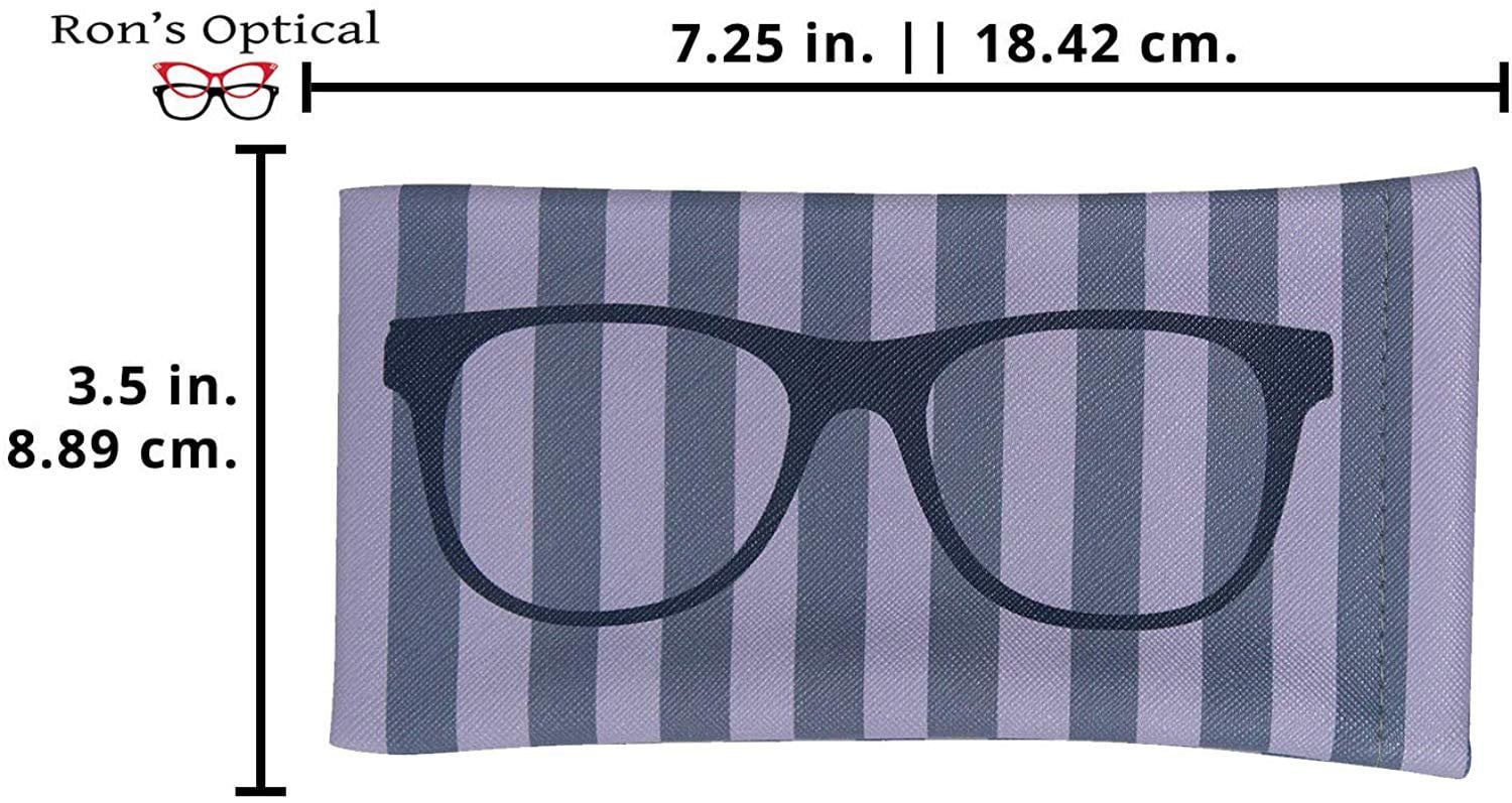 Shop561 Soft Eyeglass Case with Clip Eyewear Case, Size: One size, Brown