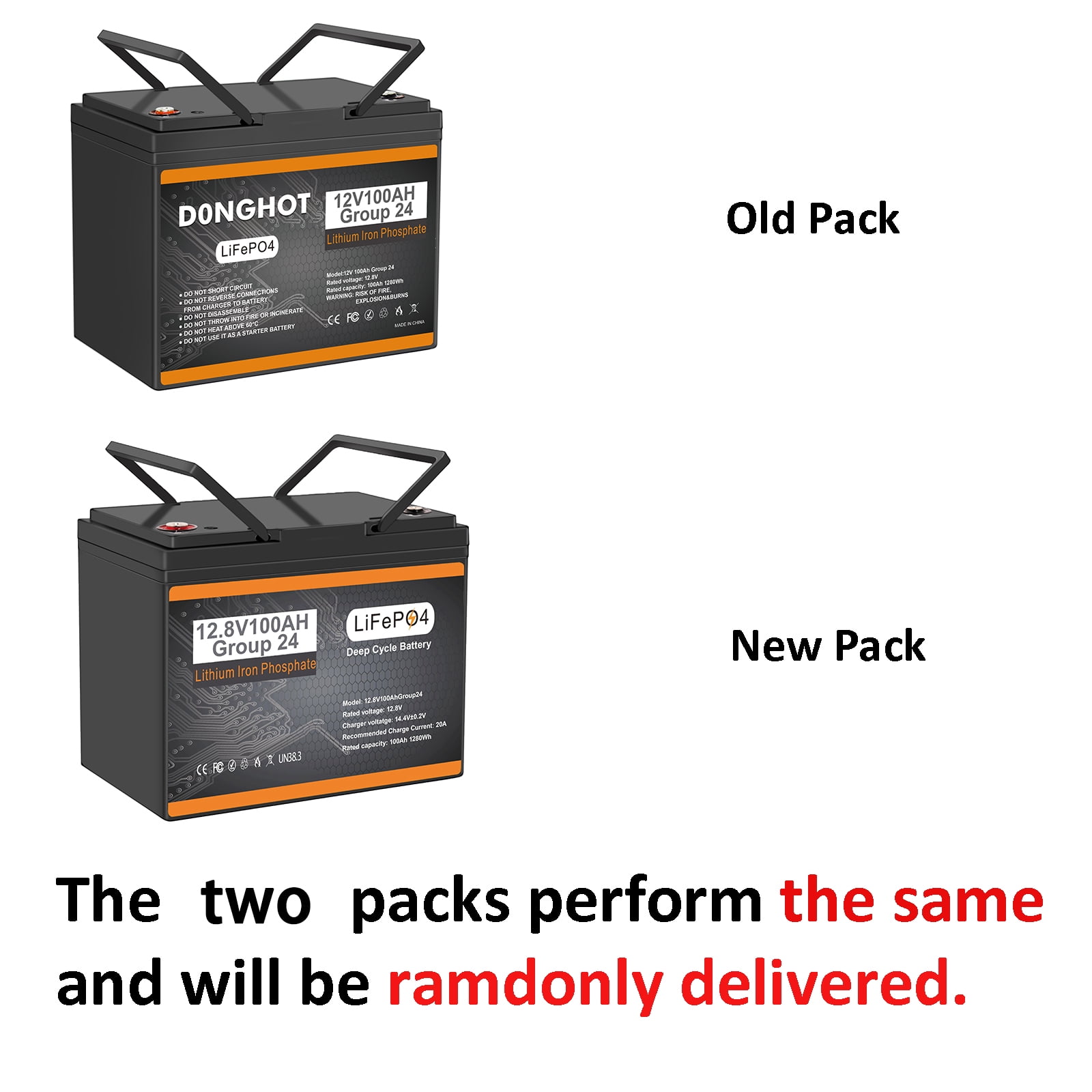 12V 100AH LiFePo4 lithium Deep Cycle Battery with 100A BMS for Trolling Motor,RV,Golf Cart