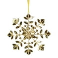 thumbnail image 4 of 6.5" Green and Red Gem Stone Flowers Snowflake Christmas Ornament, 4 of 4