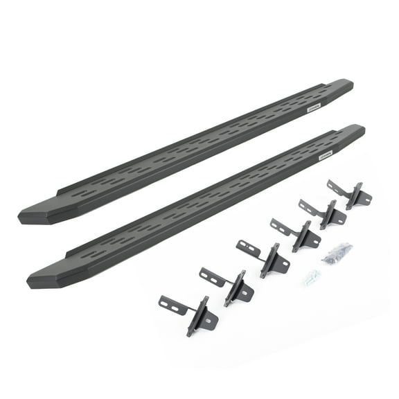 Go Rhino 69612973PC RB30 Running Boards with Mounting Bracket Kit For Ford 21-24 Bronco