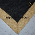 thumbnail image 7 of Jaipur Art And Craft Black Beige Border Jute Area Rug Rectangle Hand Braided Carpet (2.6x6 Sq ft), 7 of 7