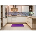 thumbnail image 5 of Ahgly Company Indoor Rectangle Patterned Dark Violet Purple Novelty Area Rugs, Swatch Sample, 5 of 6