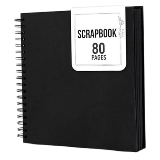 Álbum de fotos DIY, álbum de recuerdos fotográficos, proyecto de manualidades, recuerdos de cumpleaños, escritura, álbumes decorativos de aniversario, Negro