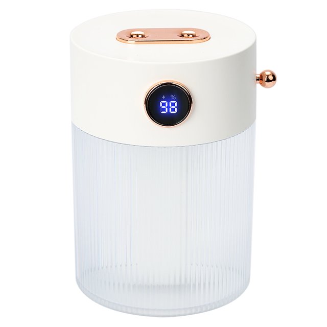 Double Spray Mist Humidifier with Night Light Digital Display 600ml Desktop Humidifier Quiet Cooling Air Humidifier for Home Travel Office Bedroom