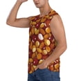 thumbnail image 3 of Pofeuu Almond Nuts Print Men's Muscle T-Shirt, Sleeveless, Muscle Tank, Classic Muscle Tee Top For Men Casual Sleeveless Muscle T-Shirt Trendy Clothes-X-Large, 3 of 7