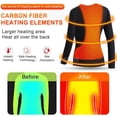 thumbnail image 4 of Ropa interior térmica de invierno con calefacción para hombre, chaqueta calefactora, ropa de esquí, chaqueta calefactora, pantalones de forro polar cálidos, ropa calefactora eléctrica con USB, 4 of 5