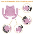 thumbnail image 7 of 3 Pack HOMEFOX Multi-Surface Holder Car Mount Compatible for Popsocket Holder Grips Hand-Free Device Accessories Desk Wall Mount Cute Cat Strong Adhesive Sticky Gel Pad, Black, White, Pink, 7 of 7