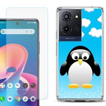 Phone Case for TCL K33 5G, with Screen Protector, by OneToughShield - Penguin