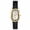 Black, variant on Women's Oval Watch: Rhinestone Accented Bezel Genuine Leather Strap Analog Quartz Dress Wristwatch for Women