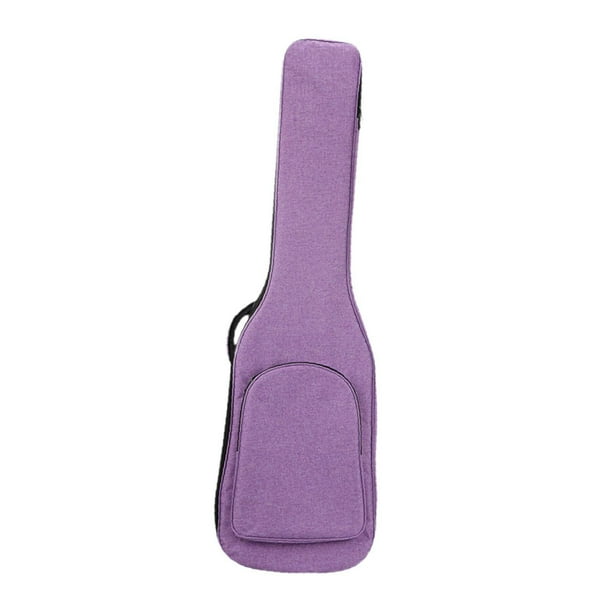 Mochila para guitarra eléctrica, bolsa para concierto, correas ajustables, a prueba de golpes, gruesa, doble correa, bolsa para bajos para viajes de C