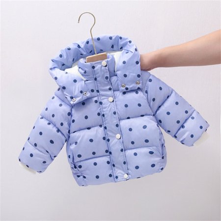 

Sweater For Child Kids Children Toddler Baby Boys Girls Cute Polka Dot Long Sleeve Winter Jacket Hooded Outer Outwear Outfits Clothes Coat