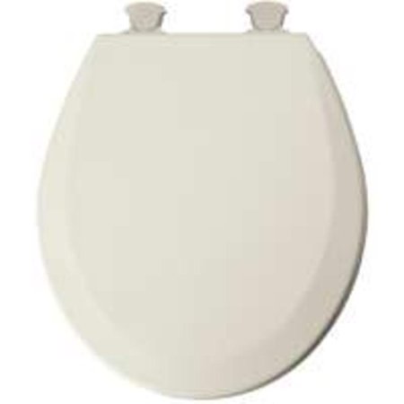 Biscuit Vitreous China Toilet - Mayfair 46Ec 346 Molded Wood Toilet Seat With Lift-Off Hinges, Round, Biscuit