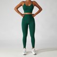 thumbnail image 2 of Atuendo De Yoga, Sujetador Deportivo De Color Puro Leggings Elástico Suave Amigable Con La Piel Para Gimnasio En El Hogar Para Mujeres ANGGREK Otros, 2 of 8