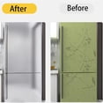 thumbnail image 7 of Bexikou Stainless Steel Contact Paper, 15.75 x 78.7 Inch Metallic Self Adhesive Removable Wallpaper, Waterproof Cabinet Liner Vinyl for Kitchen Countertop Cabinet Furniture Decor, 7 of 7
