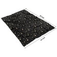 thumbnail image 4 of Black Gold Star Pattern Blanket,Comfortable Soft Flannel Throw Blanket,All Season,Warm Lightweight Blankets for Sofa Bed Couch Living Room Chair,40"x50", 4 of 4