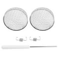 thumbnail image 5 of Rv Screens For Vents Rv Roof Vent Lid Cover Silver 2.8-Inch Diameter Insect Prevention 2Pcs, 5 of 5