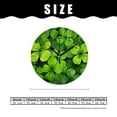thumbnail image 2 of ATEDEANEI 12" Wall Clock Battery Operated Silent Non Ticking Green Clover Shamrock Saint Patrick'S Day Painting, 2 of 5