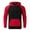 Red, variant on Hoodies For Men New Long Sleeve Multicolor Hoodie Men's Fleecy Zipper Pocket Top For Autumn/Winter Hooded Sweatshirts Black M JE