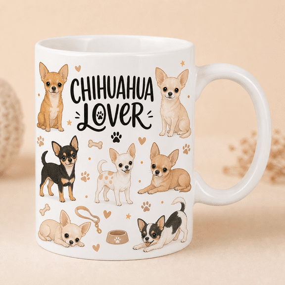 Chihuahua Lover Mug Cute Dog Gift for Chihuahua Owners and Pet Moms