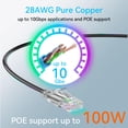thumbnail image 4 of Cable Ethernet Sokqovt Cat6a de 150 pies para exteriores e interiores, negro, 4 of 6