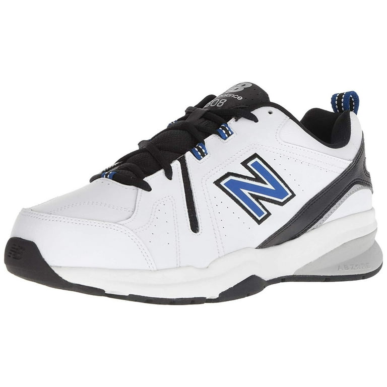 New Balance Men's 608V1 Comfort Cross, White/Team Royal/Black, Size 9.0 - Walmart.com