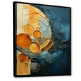 thumbnail image 2 of Designart "Gold Teal Abstract VORTEXs I" Abstract Floater Framed Canvas Print, 2 of 7