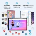 thumbnail image 5 of DOOGEE T30E Tablet 11 Pulgadas, Android 14 Tablet 8000mAh, Dual 4G LTE + WiFi(2.4GHz/5GHz),Tableta 128GB/Octa Core/Cámara5+13/WidevineL1/OTG/BT5.0/Type-C/3.5mm Jack Negro, 5 of 5