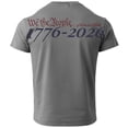 thumbnail image 3 of Hogleaql Usa Flag Tee Shirt for Men 4th Of July Crew Neck American Flag Print Short Sleeve T-Shirts Patriotic Trendy Independence Day Loose Fit Pullover Dark Gray 3XL, 3 of 3