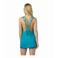 thumbnail image 2 of Roxy Womens Sparked Flame Racerback Tank Top, Green, Juniors, Small, 2 of 3