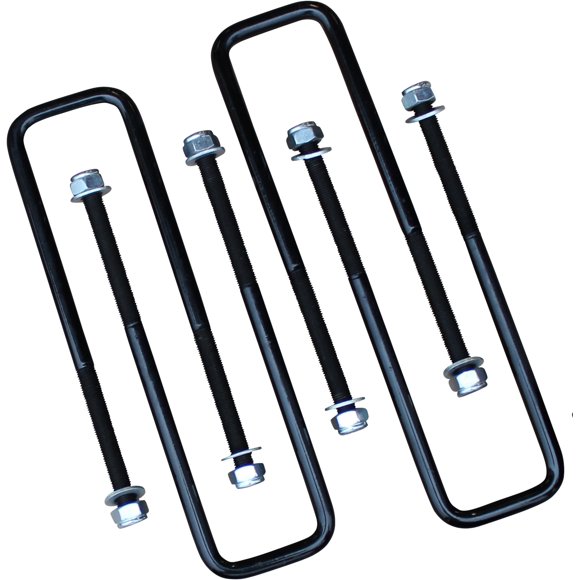 Freedom OffRoad 4 pcs Square U Bolts for 2.5” Wide Leaf Springs 12” Long