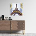 thumbnail image 2 of Abstract paint splash eiffel tower - 24"x24" canvas - Print on demand, 2 of 5