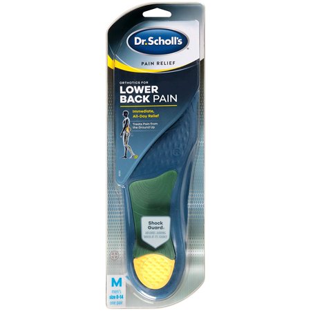 2 Pack Dr. Scholls Pain Relief Orthotic Lower Back Pain, Medium Size 8-14, 1