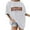 White, variant on Honeeladyy Sales Online Michigan Midwestern USA Letter Shirt for Women Vintage Short Sleeve Tops Loose Summer Crewneck Casual Trendy Blouse